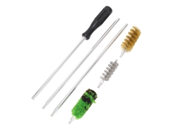 Kit De Limpieza De Cañones Con Cepillos De Cobre Y Aluminio Para Caza Y Tiro.