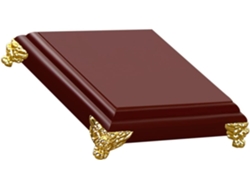 Madera Decorativa Estable Práctica Figuritas Macetas Cuadrada Diseño Natural Retro Decoración Interiores Base