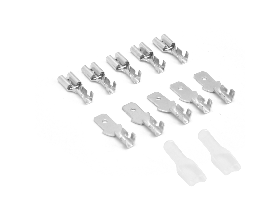 2026-as-kit De 200 Conectores De Cable Latón Galvanizado Impermeable Aislado 4.8mm Componente Electrónico