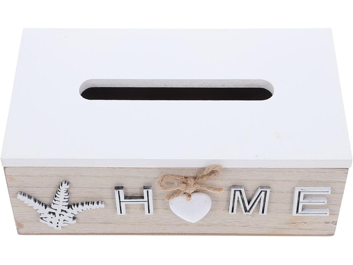 Dispensador De Pañuelos Rectangular De Madera Con Tapa, Caja De Pañuelos Decorativa