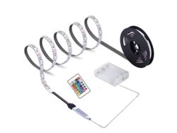Tira De Led Rgb 5050 Con Control Remoto, Funciona Con Batería, Ip65, 5v, 1m, Luces Ambientales Decorativas Para Tv.