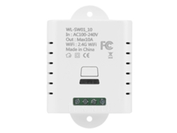 Módulo De Relé De Control Remoto Inalámbrico Wifi De 10 A Para Hogar Inteligente Sw1-10