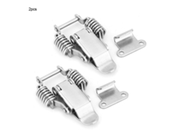 Pestillo Ajustable De Hierro Galvanizado Niquelado (2 Piezas)
