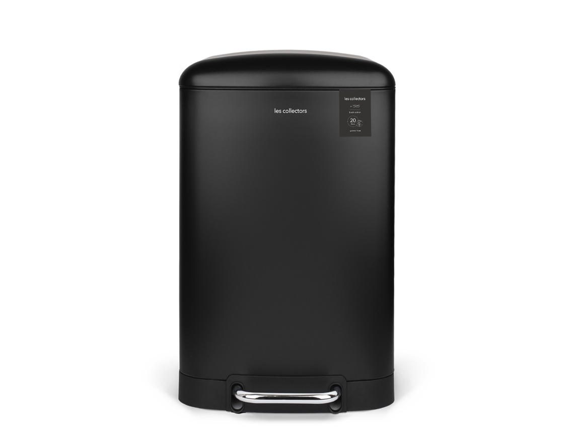 Papelera de cocina de 20L - negro LES COLLECTORS N°505