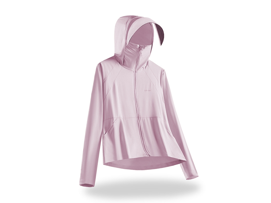 Chaqueta Feminina Chrui Protección Upf 50+ Seda De Hielo Secado Rápido (rosa, L)