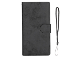 Capa Protetora Carteira 2 Em 1 Flip Magnética Removível Para Galaxy S21 Ultra Preta Pu Tpu