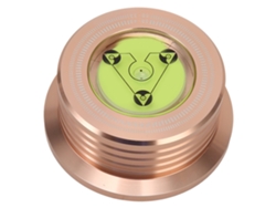 Estabilizador De Peso Profesional Para Tocadiscos De Vinilo De 50 Hz Y 45 Rpm Con Medición De Nivel Y Velocidad - Oro Rosa