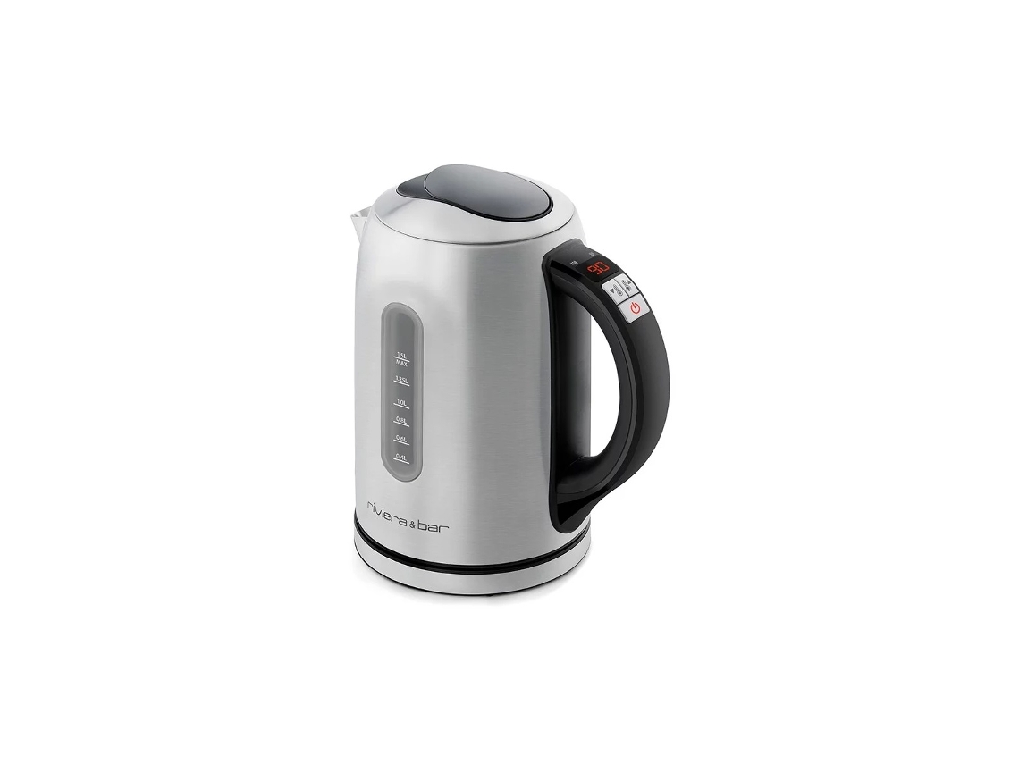 Hervidor inalámbrico 1,5l 2200w acero inoxidable/negro BBT460 - RIVIERA & BAR