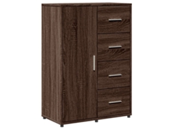 Aparador de madera de roble, marrón, MAISON EXCLUSIVE (60x31x84 cm)