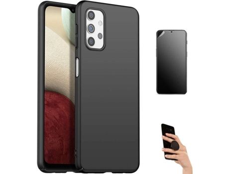 Kit Carcasa Y Protector Oppo Reno 4 5G Ultimatte Turtleshell Y Popsocket Negro