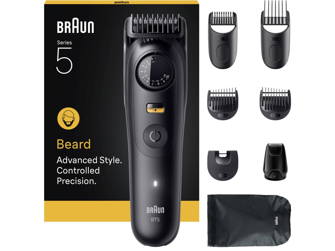 Afeitadora de Barba BRAUN Series 5 BT5560 Para Barba Con 40 Ajustes de Longitud