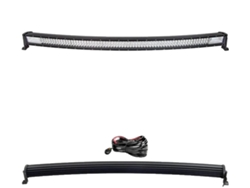 Barra de luces LED, diseño curvo/recto, tecnología 7D con 3 líneas, cable curvo de 50 pulgadas, OEM