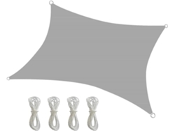 Vela De Sombra Impermeable Rectangular Resistente Uv