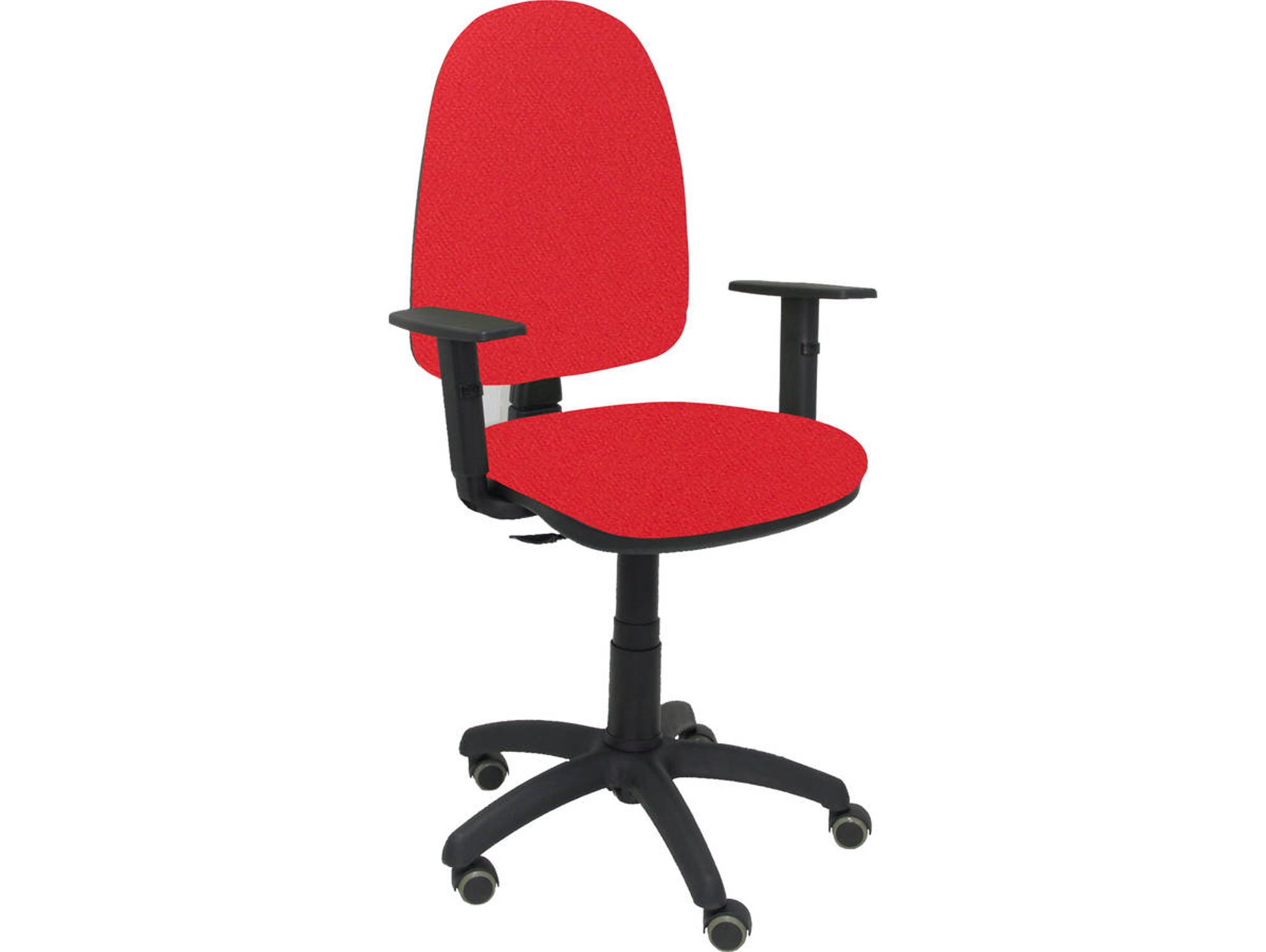 Silla de Escritorio Operativa PYC Ayna Rojo BA RP con ruedas antiarañazos (Brazos Ajustables - Tejido)