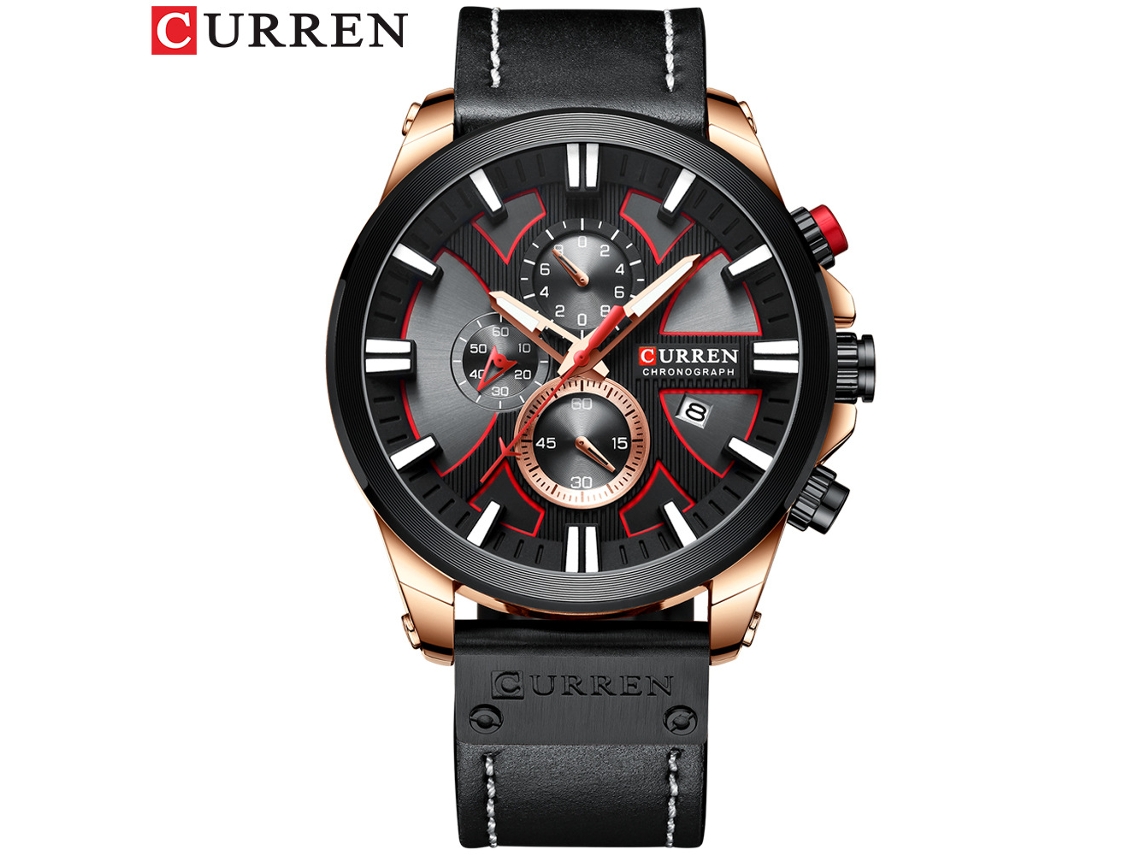 (estilo 4) Reloj De Negocios Redondo Para Hombre, Reloj Multifuncional Resistente Al Agua Con Seis Manecillas Y Calendario.