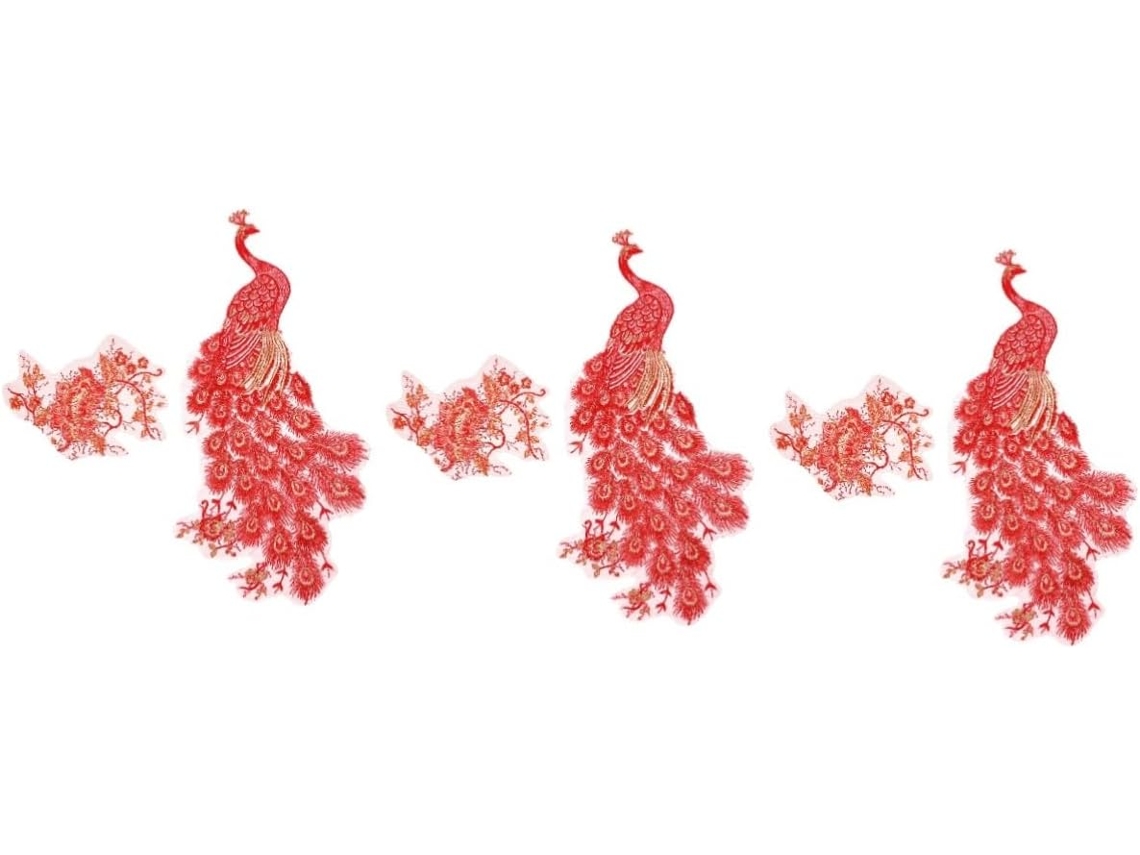3 juegos de elaborados apliques para vestidos, de Émroidery, para decorar ropa, cheongsams y más. SFUSHOS (2 piezas)
