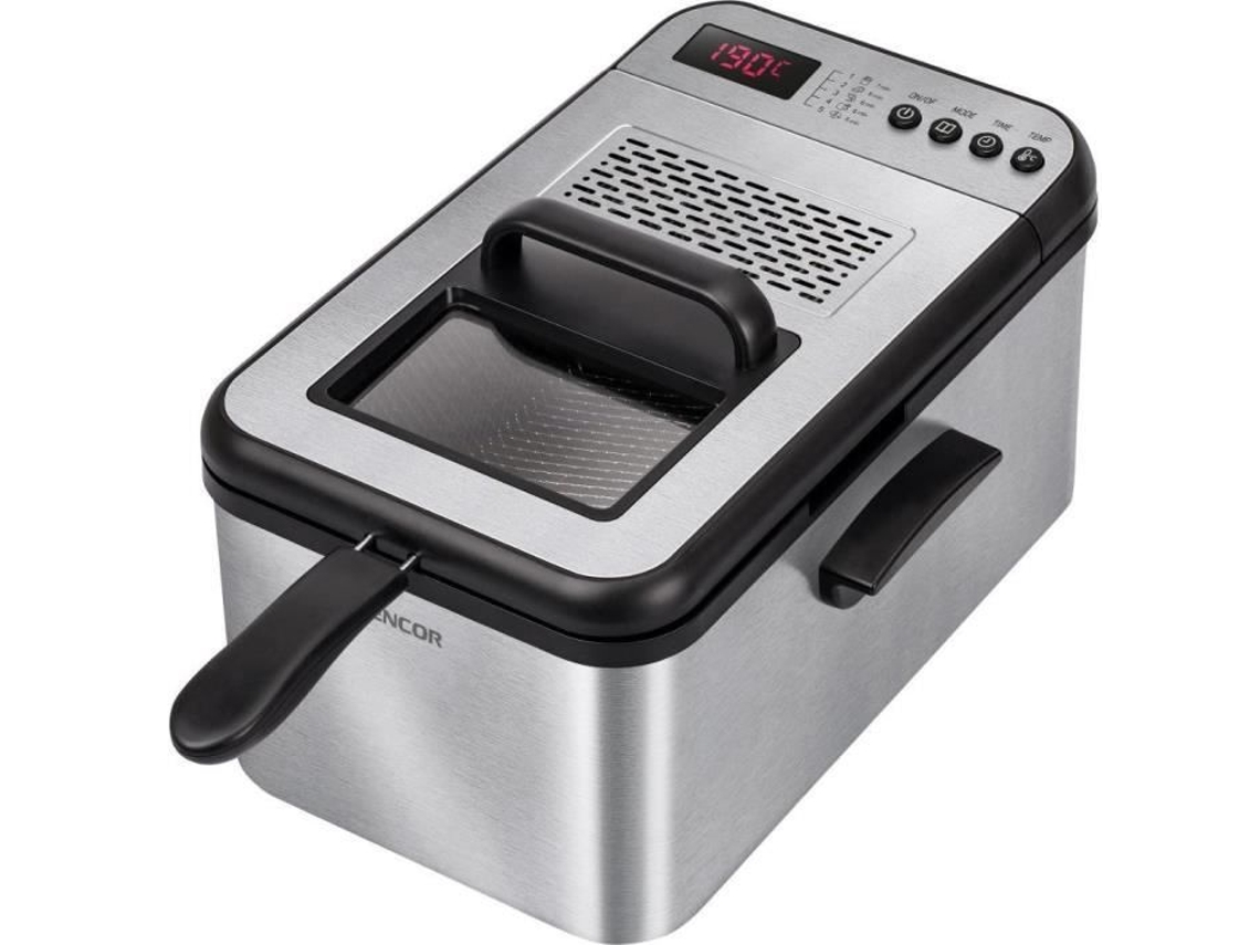 Freidora Eléctrica Sencor Sfr 8200ss 2200 W 3,2 L Negro/acero Inoxidable