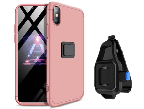 Funda iPhone XS MAX Slim Armor 360º con Soporte para la Cintura Rosa