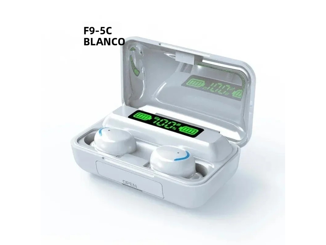 (blanco) Auriculares Deportivos Inalámbricos Impermeables Con Micrófono Con Cancelación De Ruido Y Función De Memoria