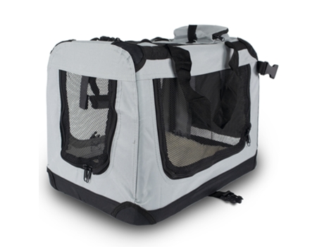 Transportín para Mascotas (Talla: L - 70X525X50Cm - - Plegable - Gris Balú)