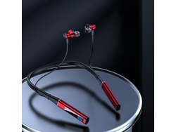Auriculares Bluetooth  5.3 Cuello Inalámbrico de Alta Calidad Sin Latencia Gaming Universal Rojo