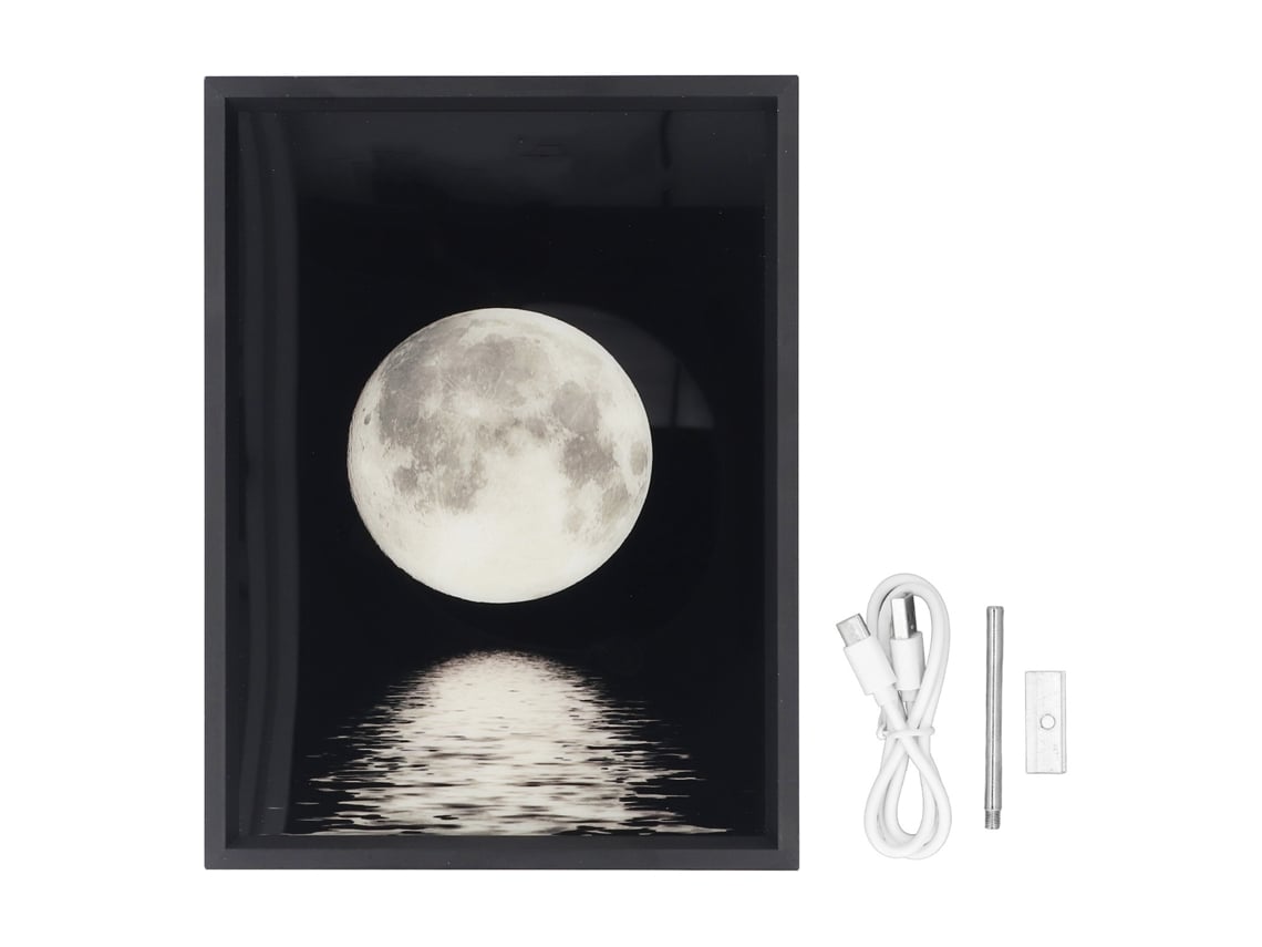Altavoz Bluetooth Inalámbrico Con Luz, Decoración De Pintura Ambiental Innovadora Para Dormitorio, 18x24cm
