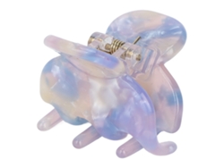 Pinzas Para Pelo Cute Hair Claw Clips Ligeras De Fibra De Acetato Con Agarre Fuerte Para Mujeres Amarillo Púrpura