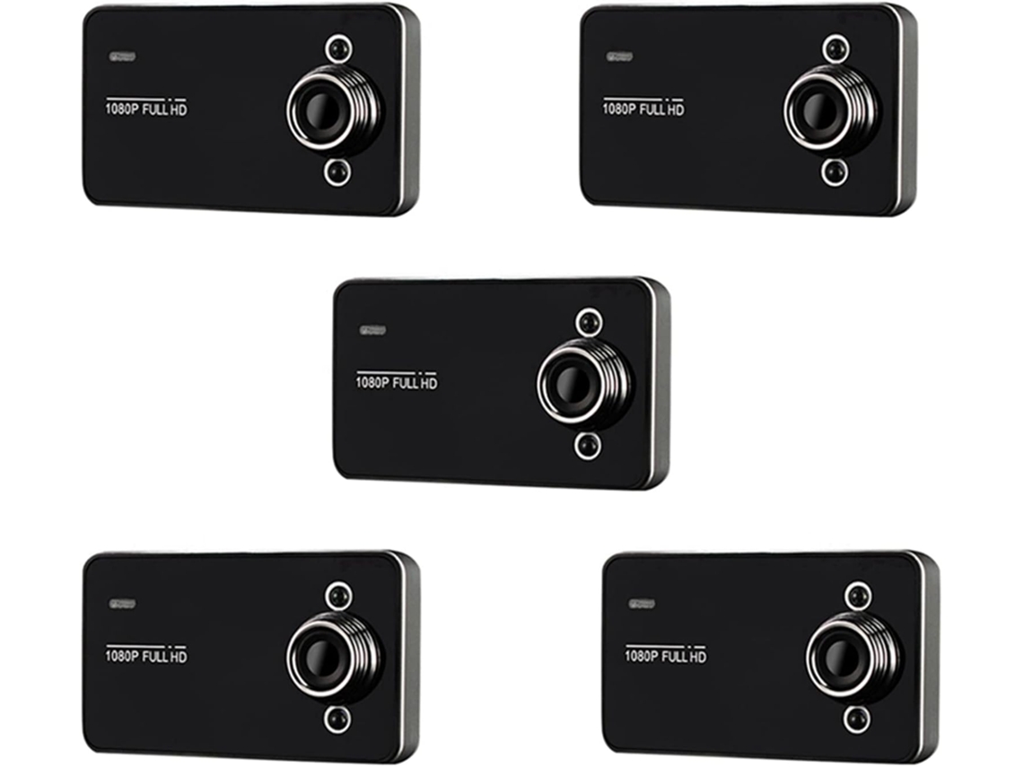 5 Cámaras Dvr Para Salpicadero De Coche De 2,2 Pulgadas Con Grabación Full Hd 1080p
