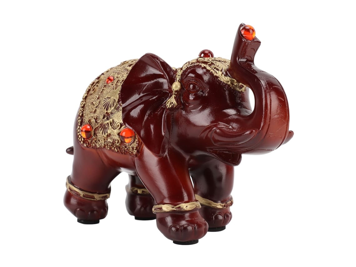 2026-estátua De Elefante De Resina Duradera Lindo Elegante Atrai Prosperidade Decoração Para Lar Quarto Escritório
