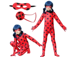 Disfraz De Mariquita Para Niños, Mono, Conjunto De Cosplay Para Carnaval Y Halloween, Color Rojo.