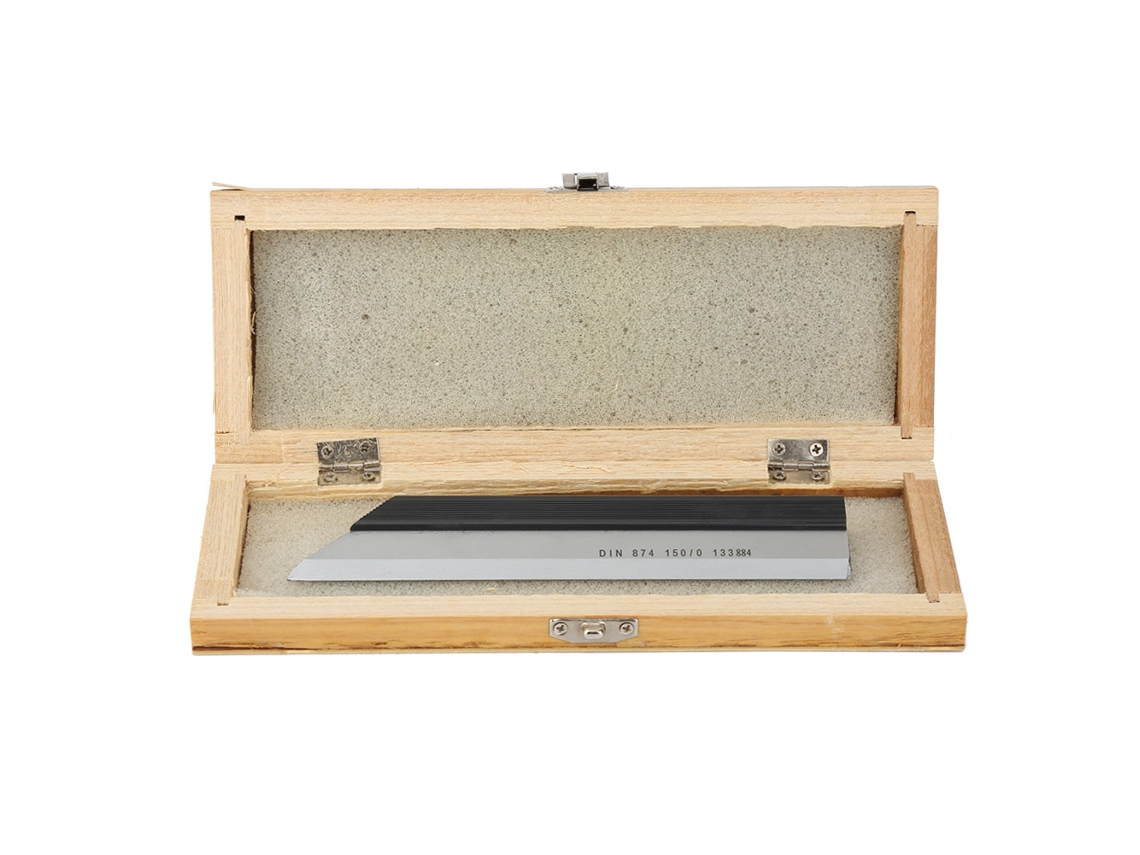 Régua De Aço Carbono Com Borda De Corte 150mm Reta Ferramenta De Medição Acessório