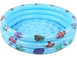 Piscina Inflable Redonda Para Interiores Y Exteriores, De Juegos Azul 90 Cm/35,4 Pulgadas,