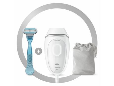 Depiladora de Luz Pulsada con Accesorios BRAUN Mini PL1124