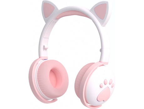 Auriculares Bluetooth GETEK AVZ8 (On Ear - Micrófono - Blanco)