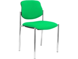 Silla de Confidente PIQUERAS Y CRESPO Villalgordo Verde Claro y Chasis Cromo