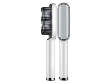 Plancha y rizador de pelo profesional 2 en 1 5 ajustes de temperatura ajustables Bisbisous blanco AUJEZON