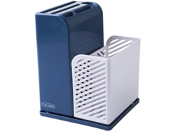 Estante Multifuncional Para Guardar Palillos Y Utensilios De Cocina En Forma De X, Azul/blanco.