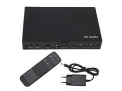 Divisor/conmutador De Interfaz Multimedia Hd 4k 60hz 2x2 3d Hdr10 Hdcp2.2 Enchufe Europeo