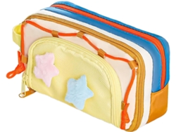 Estuche Portátil Portátil Cremallera Para Niñas Diseño Moderno