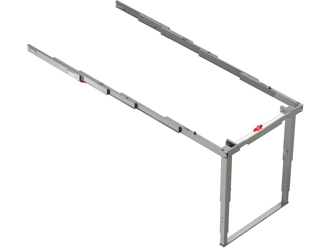 EMUCA Correderas para mesa de fiesta extensible - Aluminio - Acero inoxidable