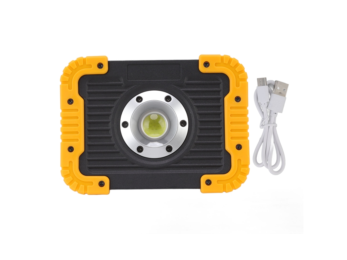 Yncm2026-linterna De Trabajo Cob Portátil Resistente Al Agua Cargable Usb Con Soporte Rotatorio 180° Para Camping Y Emergencias