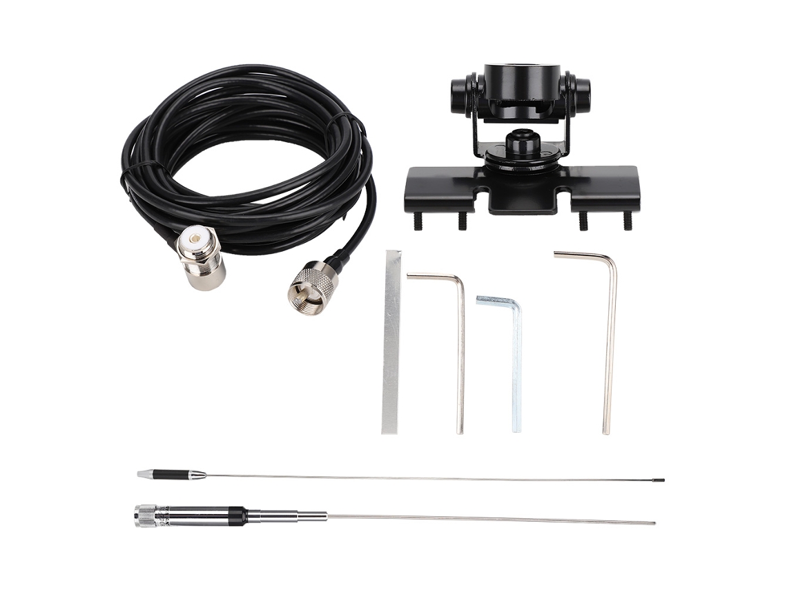 Antena Móvil Para Radio De Coche Nl-770r De Doble Banda Vhf/uhf 144/430mhz 3.0/5.5 Dbi