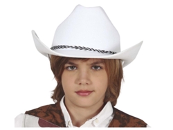 Sombrero GUIRCA Cowboy De Feltro Blanco Infantil