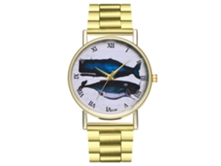 Reloj De Pulsera De Acero Zhoulianfa Unisex Reloj De Cuarzo Dial Redondo