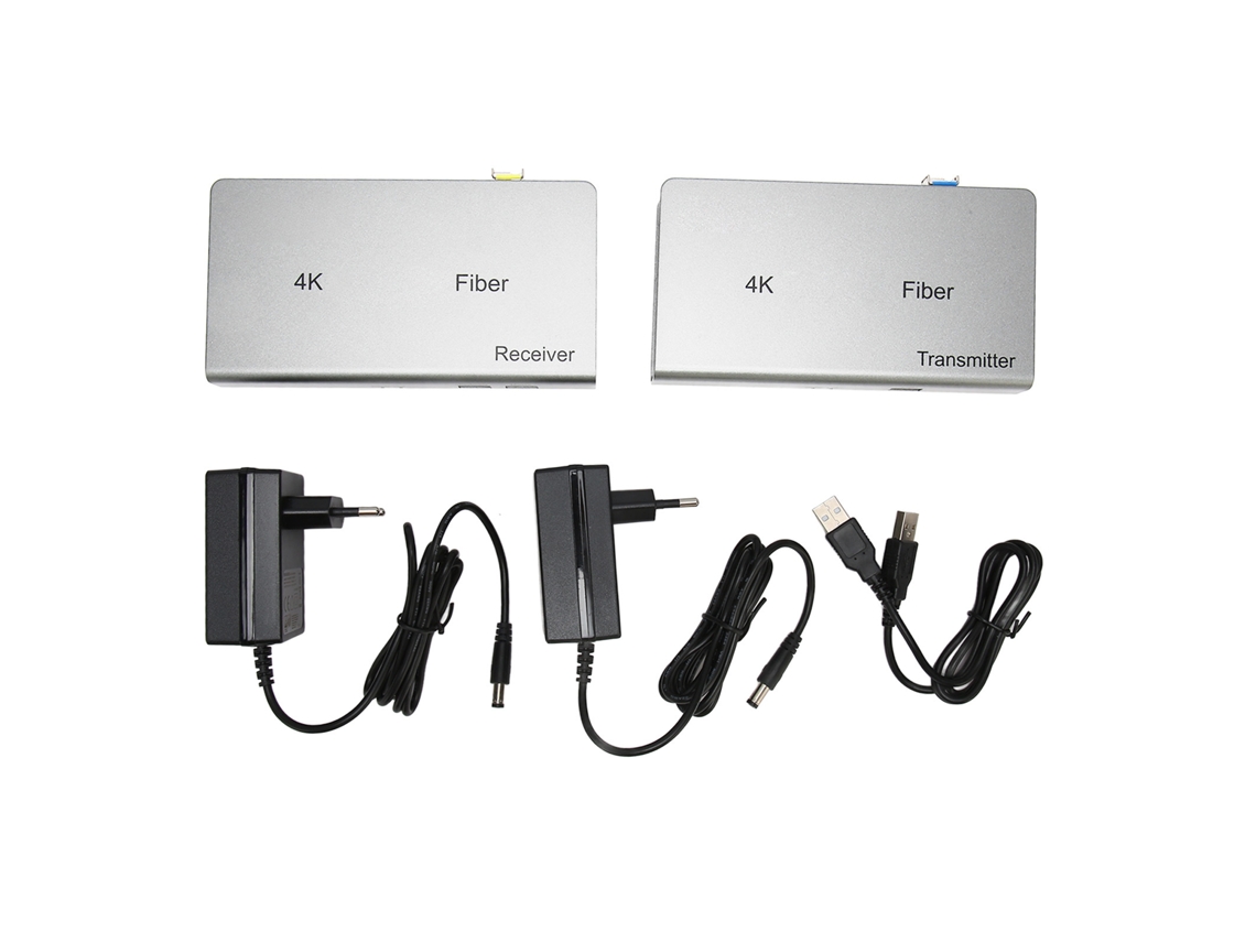 Extensor de fibra KVM HDMI 4k Transmisión 10km 30hz