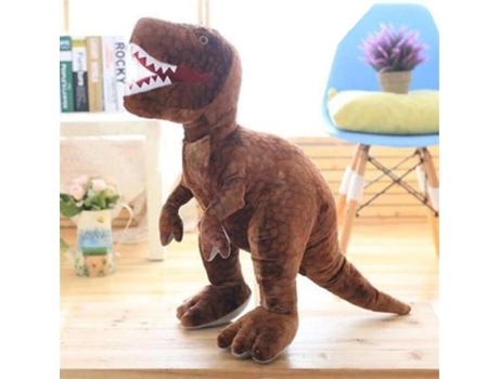 Simulación Dinosaurio Lindo Tyrannosaurus Triceratops Muñeca de Peluche de Juguete 110Cm Marrón