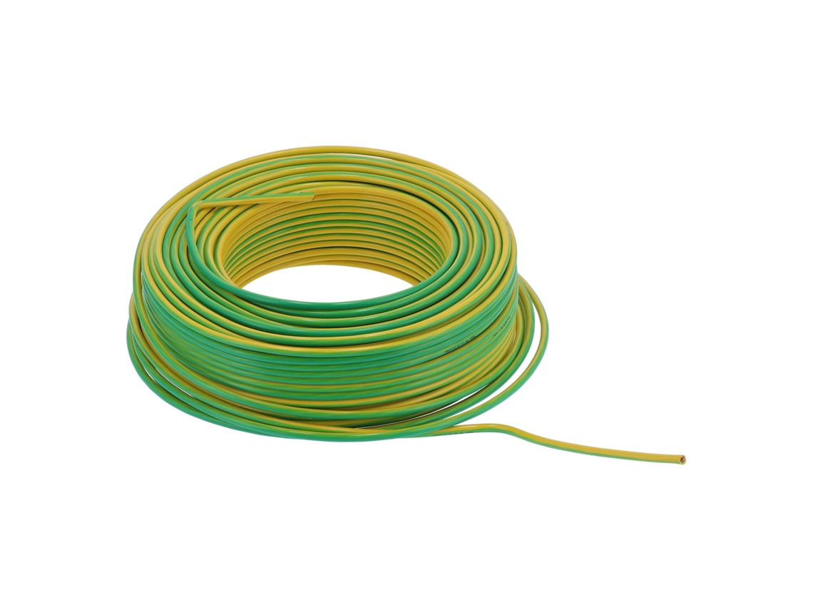 Cable eléctrico con aislamiento de PVC y núcleo de cobre, 100 metros, reemplazo para fuente de alimentación de 450 V CA.