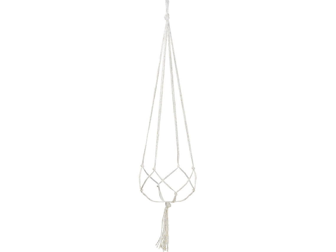 Cesta Colgante con Nudos Macramé - 90 cm