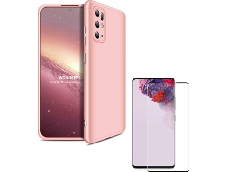 Carcasa y Protector Samsung S20 Plus Slim armor 360º Rosa