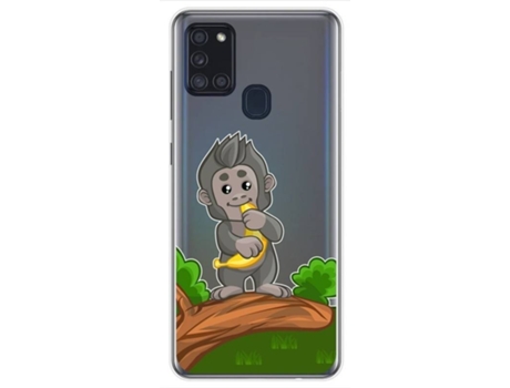 Carcasa Samsung Galaxy A21s TUMUNDOSMARTPHONE Dibujos Transparente Multicolor